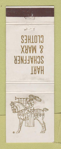 Matchbook Cover - Hart Schaffner Marx Men's Clothes The Square Muskegon MI WEAR