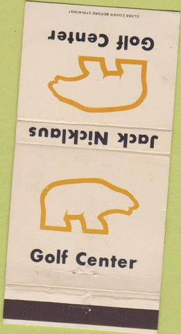 Matchbook Cover - Jack Nicklaus Golf Center 30 Strike
