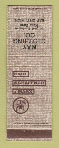 Matchbook Cover - Hart Schaffner Marx Men's Clothes May Bay City MI