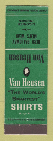 Matchbook Cover - Van Heusen Men's Clothes Herb Galloway Ligonier IN