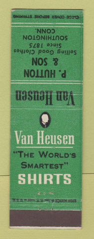 Matchbook Cover - Van Heusen Men's Clothes P Hutton Son Southington CT