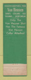 Matchbook Cover - Van Heusen Men's Clothes P Hutton Son Southington CT
