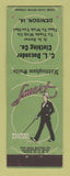 Matchbook Cover - Men's Clothes Nottingham Suits CL Ducander Denison IA