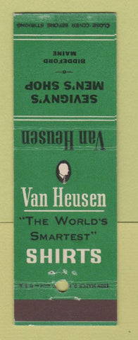 Matchbook Cover - Van Heusen Men's Clothes Sevigny's Biddeford ME