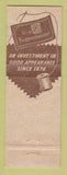 Matchbook Cover - Kuppenheimer Men's Clothes Borcherding's Sac City IA