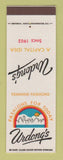 Matchbook Cover - Urdon's Women's Clothes Washington DC Rosslyn VA SAMPLE