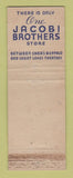 Matchbook Cover - Timely Men's Clothes Jacobi Brothers Buffalo NY Federal