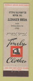 Matchbook Cover - Timely Men's Clothes Webb Kennett Klamath Falls OR Federal