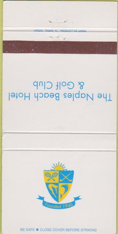 Matchbook Cover - Naples Beach Hotel  and  Golf Club  30 Strike