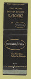 Matchbook Cover - Michaels Stern Men's Clothes Zierolf's Findlay OH WEAR