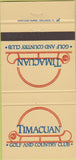 Matchbook Cover - Timacuan Golf Club FL 30 Strike