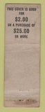 Matchbook Cover - National Men's Clothing Rappy's Pontiac MI WORN