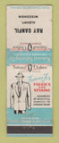 Matchbook Cover - National Men's Clothes Ray Canfil Albany WI WEAR