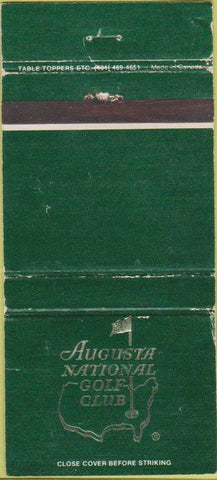 Matchbook Cover - Augusta National Golf Club GA 30 Strike