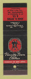 Matchbook Cover - Varsity Town Men's Clothes John Myers Hagerstown MD