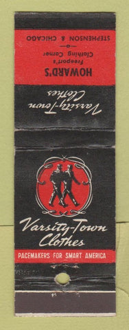 Matchbook Cover - Varsity Town Men's Clothes Howard's Freeport IL?