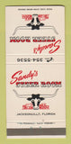 Matchbook Cover - Sandy's Steer Room Jacksonville FL 30 Strike