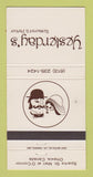 Matchbook Cover - Yesterday's Restaurant Ottawa ON 30 Strike