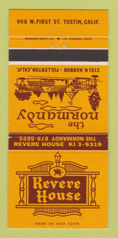 Matchbook Cover - Revere House Normandy Tustin Fullerton CA 30 Strike