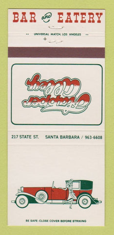 Matchbook Cover - Flapper Alley Bar Eatery Santa Barbara CA 30 Strike