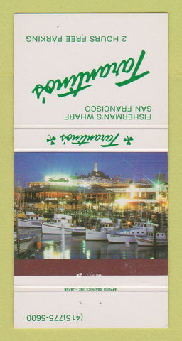 Matchbook Cover - Tarantino's Restaurant San Francisco CA 30 Strike