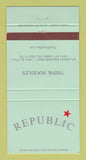 Matchbook Cover - Republic Think Noodles New York City 30 Strike