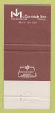 Matchbook Cover - Sign of the Steer McCormick Inn Chicago IL WEAR 30 Strike