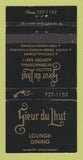 Matchbook Cover - Sieur Du Lhut Restaurant Duluth MN Airport 30 Strike