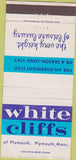 Matchbook Cover - White Cliffs of Plymouth restaurant MA 30 Strike