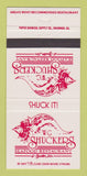 Matchbook Cover - WG Shuckers Seafood Savannah GA Greenville SC 30 Strike