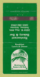 Matchbook Cover - Shugrue's Restaurant Sedona AZ WEAR 30 Strike