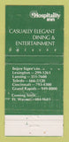 Matchbook Cover - Sigee's Lansing MI Toledo Cincinnati OH WEAR 30 Strike