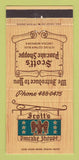 Matchbook Cover - Scott's Pancake Shoppe Lincoln NE 30 Strike