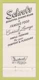 Matchbook Cover - Schrul's Restaurant McKee City NJ 30 Strike