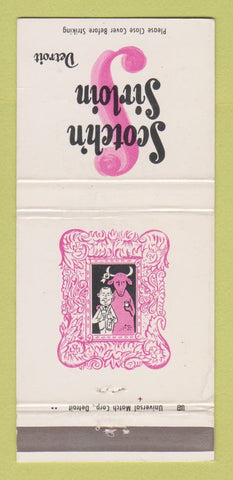 Matchbook Cover - Scotch n Sirloin Detroit MI WEAR 30 Strike