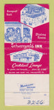 Matchbook Cover - Schwarzwald Inn Philadelphia PA 30 Strike