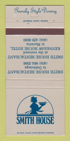 Matchbook Cover - Smith House Restaqurant Marietta Dahlonega GA 30 Strike