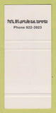 Matchbook Cover - Pal's Toronto ON SAMPLE 30 Strike