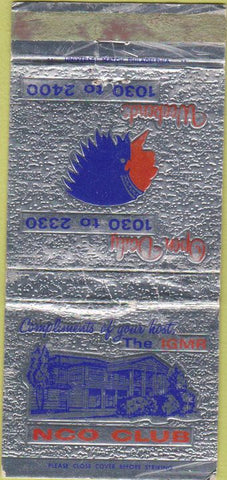 Matchbook Cover - NCO CLUB Military Members Only 30 Strike