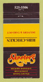 Matchbook Cover - Skeeters Restaurant WEAR 30 Strike