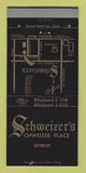 Matchbook Cover - Schweizer's Restaurant Detroit MI 30 Strike