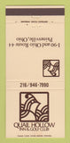 Matchbook Cover - Quail Hollow Inn Golf Club Painesville OH 30 Strike