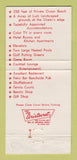 Matchbook Cover - Sea Garden Resort Pompano Beach FL 30 Strike