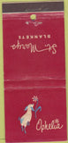 Matchbook Cover - Ophelia St Marys Blankets 30 Strike