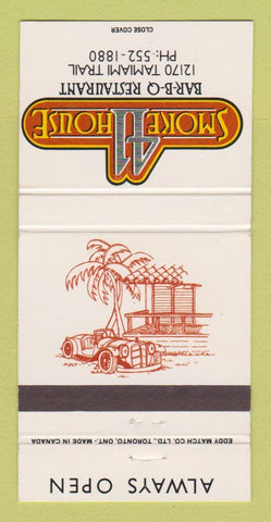 Matchbook Cover - 41 Smoke House BBQ Miami FL 30 Strike