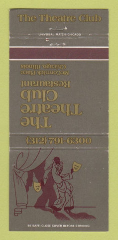 Matchbook Cover - Theatre Club Restaurant Chicago IL 30 Strike