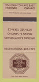 Matchbook Cover - Thank Goodness It's Friday Toronto ON SAMPLE 30 Strike