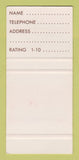 Matchbook Cover - Thank Goodness It's Friday Toronto ON SAMPLE 30 Strike