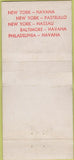 Matchbook Cover - Norgulf Lines Cruise New York City NY wear 30 Strike