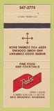 Matchbook Cover - Rick's Restaurant Waukesha WI 30 Strike